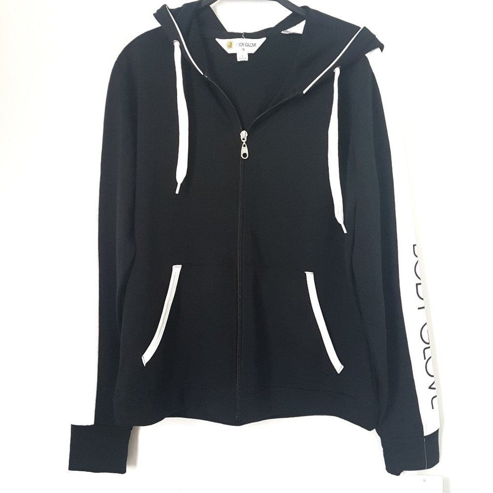 Body Glove Black Athleisure Hoodie Top, S - NWT